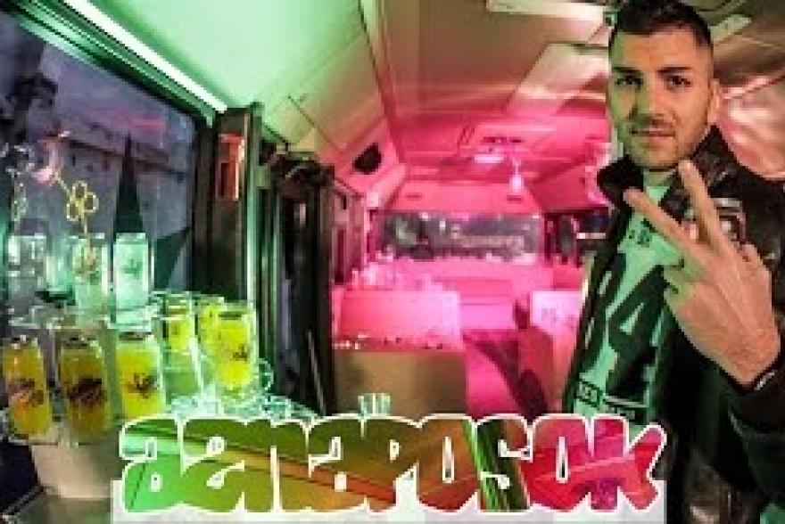 Dér Heni, BLR és Burai Krisztián klipforgatás a partybuszon